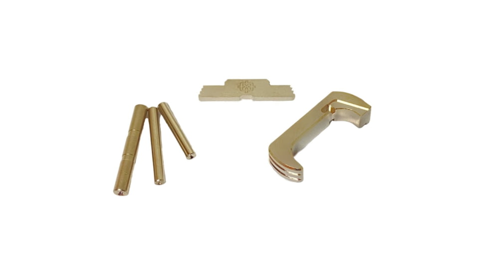 Cross Armory Glock 3-Piece Kit, 3 Pin Set, Extended Mag Catch, Extended Slide Lock, Gen 5, Silver, CRG5OKSV
