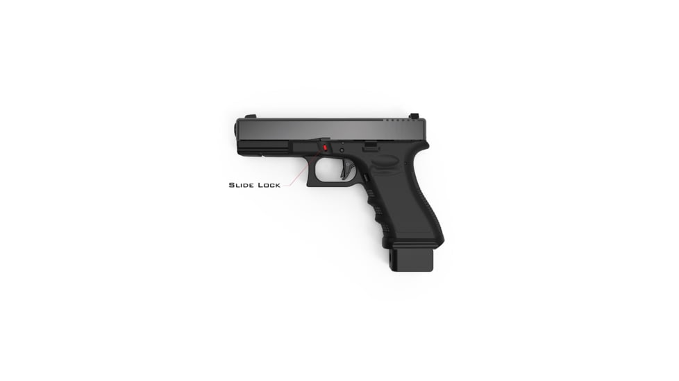 Cross Armory Glock 3-Piece Kit, 3 Pin Set, Extended Mag Catch, Extended Slide Lock, Gen 1-3, Red, CRGOKRD