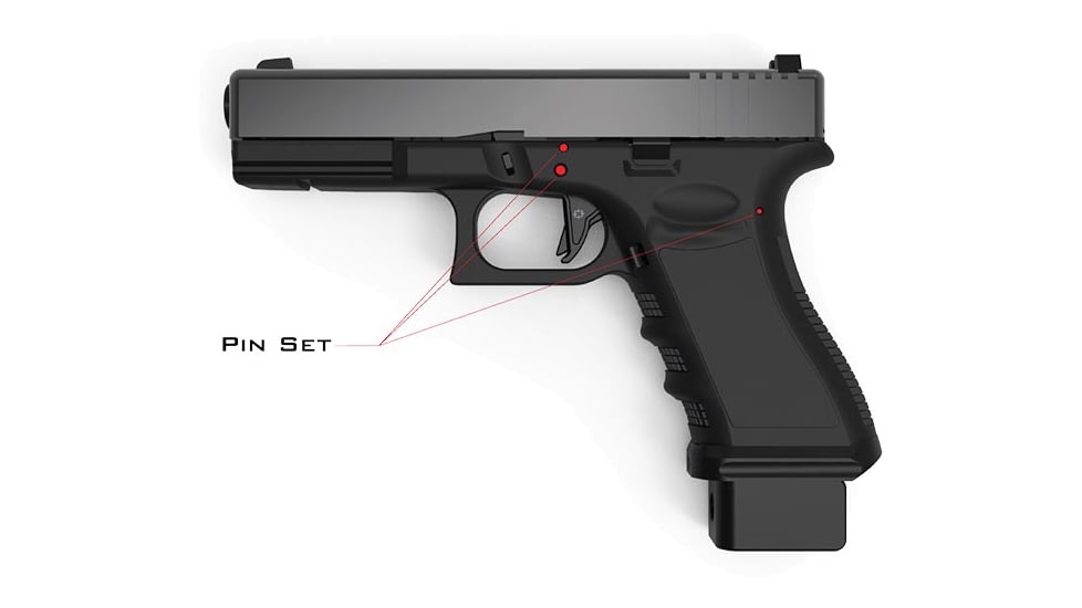 Cross Armory Glock 3-Piece Kit - Gen4, Silver, CRG4OKSV