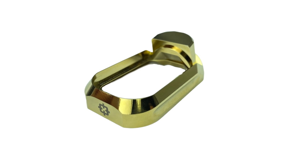 Cross Armory Flared Magwell for Glock P80, Gold, Small, CRP80FMWGD