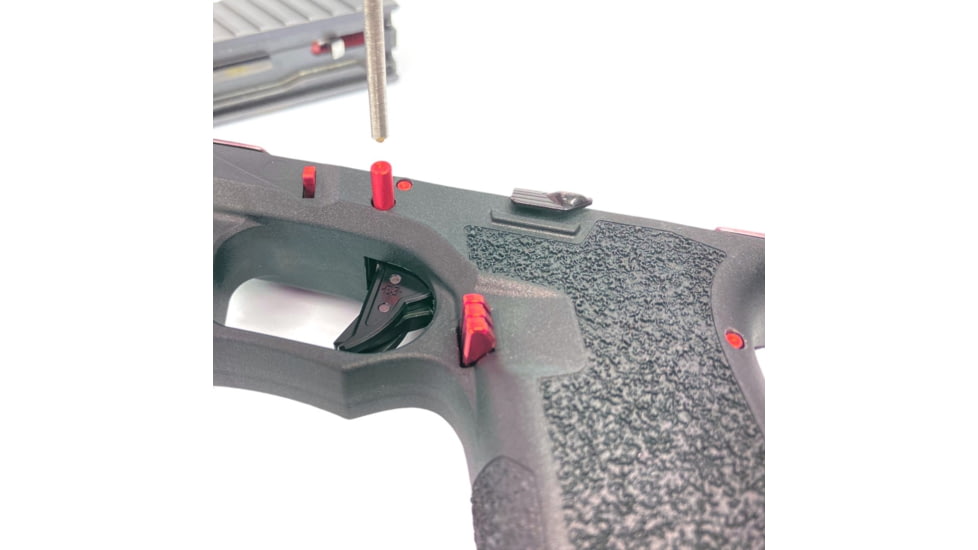 Cross Armory P80 Performance 4 Pin Set, V and C, Red, CRP80PSRD