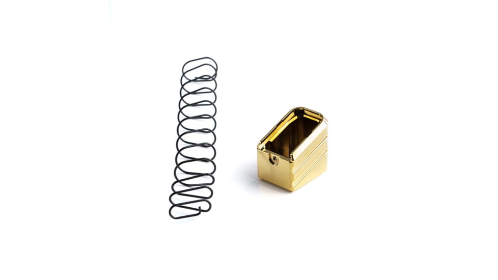 Cross Armory Plus 5 Magazine Extension, Glock Gen 1-5 17/22/31, Gold, crG+5ME-g17gd