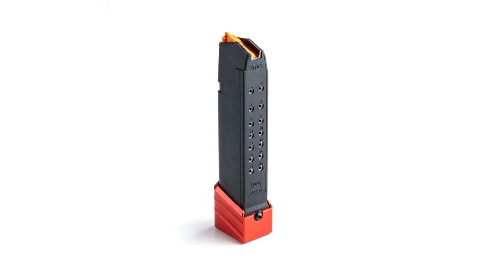 Cross Armory Plus 5 Magazine Extension, Glock Gen 1-5 17/22/31, Red, crG+5ME-g17rd