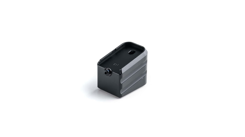 Cross Armory Weighted Base Plate +0 Magazine Extension, Glock Gen 1-5 19/23/32, Black, crG+0ME-g19bk