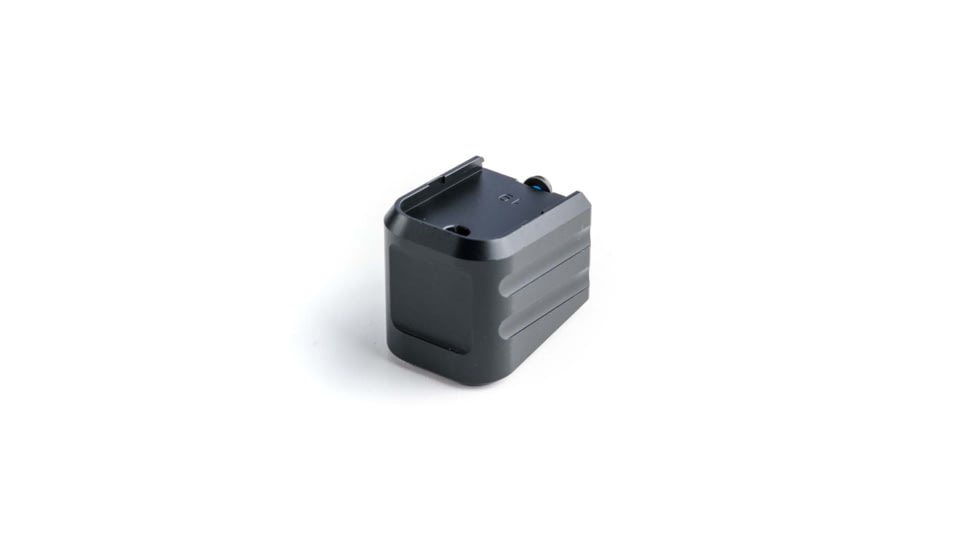Cross Armory Weighted Base Plate +0 Magazine Extension, Glock Gen 1-5 19/23/32, Black, crG+0ME-g19bk