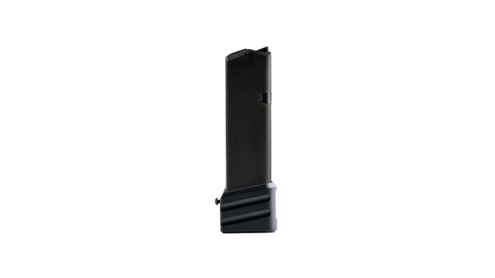 Cross Armory Weighted Base Plate Glock Gen 1-5 19/23/32 +0 Magazine Extension, Black, Small, crG+0ME-g19bk-0RD