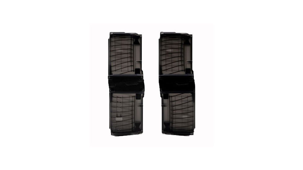 Cross Industries Ar15 10/10 Coupling Pistol Magazine, Set of 2, Transparent Smoked, CM10AR15P55645B