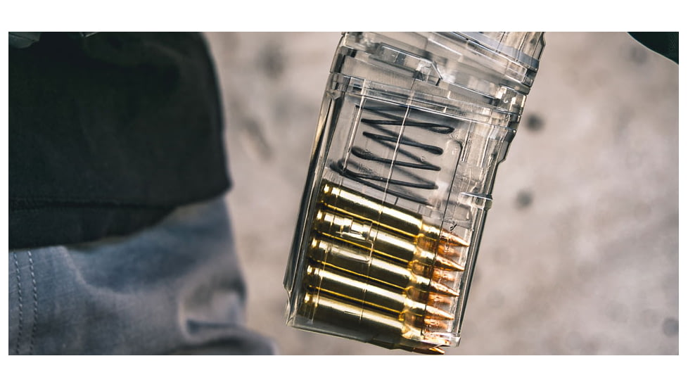 Cross Industries Ar15 10/10 Coupling Pistol Magazine, Set of 2, Transparent Smoked, CM10AR15P55645B