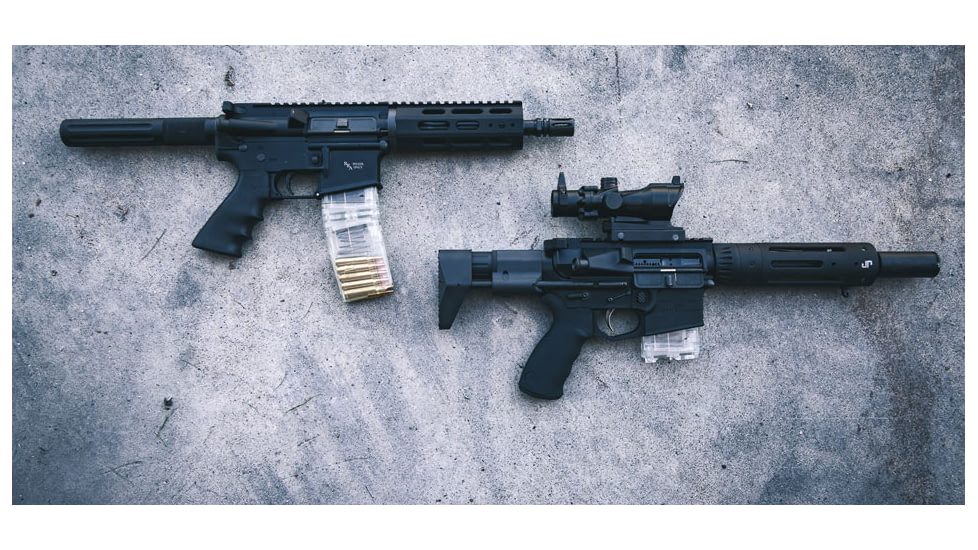 Cross Industries Ar15 10/10 Coupling Pistol Magazine, Set of 2, Transparent Smoked, CM10AR15P55645B