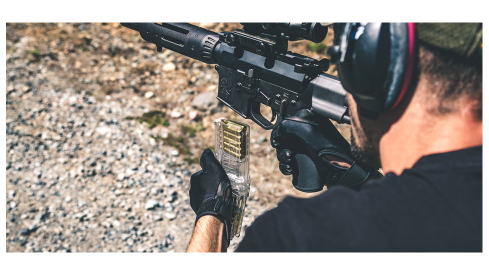 Cross Industries Ar15 10/10 Coupling Pistol Magazine, Set of 2, Transparent Smoked, CM10AR15P55645B