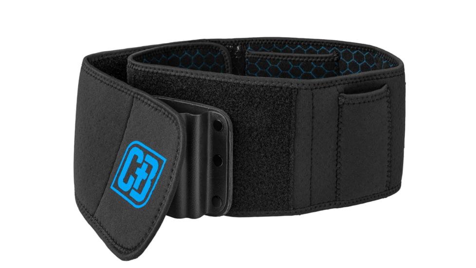 CrossBreed Holsters Belly Band 2.0 Holster, Ambidextrous, Sig P365/Springfield Armory Hellcat, Smith &amp; Wesson M&amp;P Shield, Kimber Mako, Glock 26/19, Ruger LC9, Sig P320 Compact, Walther PPS M2, Black, Medium, CBBB-MD