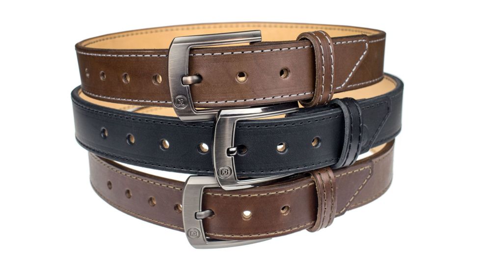 CrossBreed Holsters Executive Gun Belt - Leather, Brown, 36 BELTEX-36-BR, EDEMO1