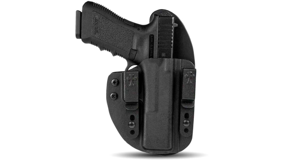 USED CrossBreed Holsters Reckoning Holster, Glock 19, Right Hand, Black, RECK-R-1220-CB-BL, EDEMO1, Used, Condition Fair, Scratches