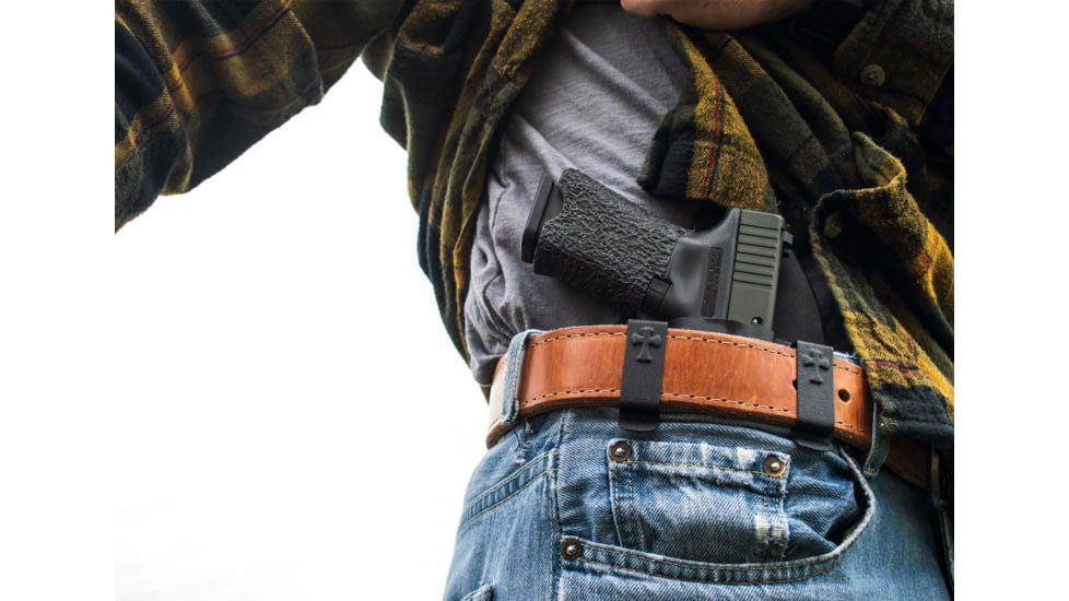 USED CrossBreed Holsters Reckoning Holster, Glock 19, Right Hand, Black, RECK-R-1220-CB-BL, EDEMO1, Used, Condition Fair, Scratches