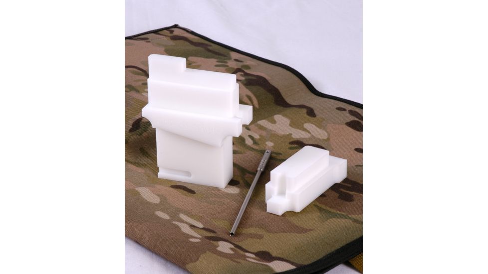 Crosstac AR-15 Armorer Block Full Kit w/ Hammer Block/Roll Pin Punch, White 135200