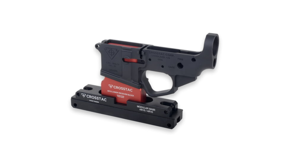 Crosstac AR-15 Modular Maintenance Block Kit w/ AR10/AR15 Receiver Blocks, Black, 135215