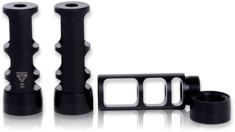 Crosstac Mk109 Muzzle Brake, 308/300, Black, 135701-300