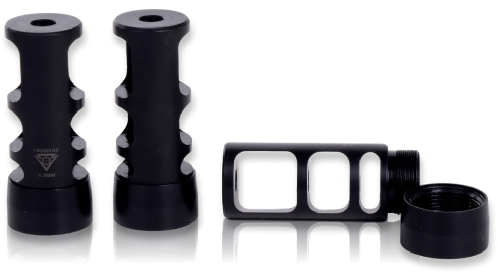Crosstac Mk109 Muzzle Brake, 6.5mm, Black, 135701-65