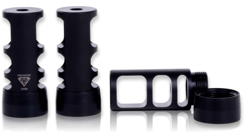 Crosstac Mk109 Muzzle Brake, 6mm, Black, 135701-6