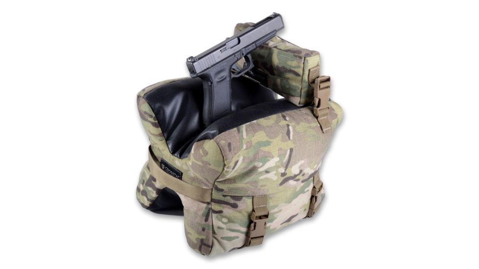 Crosstac X-Bag Shooting Rest Bag w/Pistol Rest, Coyote Brown 110075-CB