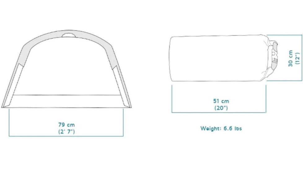 Crua Outdoors Twin Hybrid Camping Ground Tent Or Hammock, Green, TCH-03