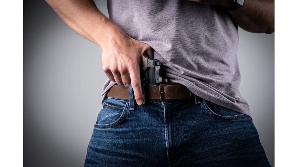 Crucial Concealment Covert IWB Kydex Holster, S&amp;W EZ-9/EZ .380, Ambidextrous, Black, 1159