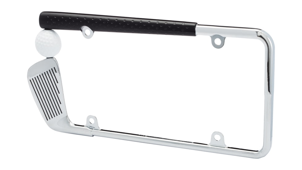 Cruiser Accessories Golf Club License Plate Frame Chrome/Painted, 19509