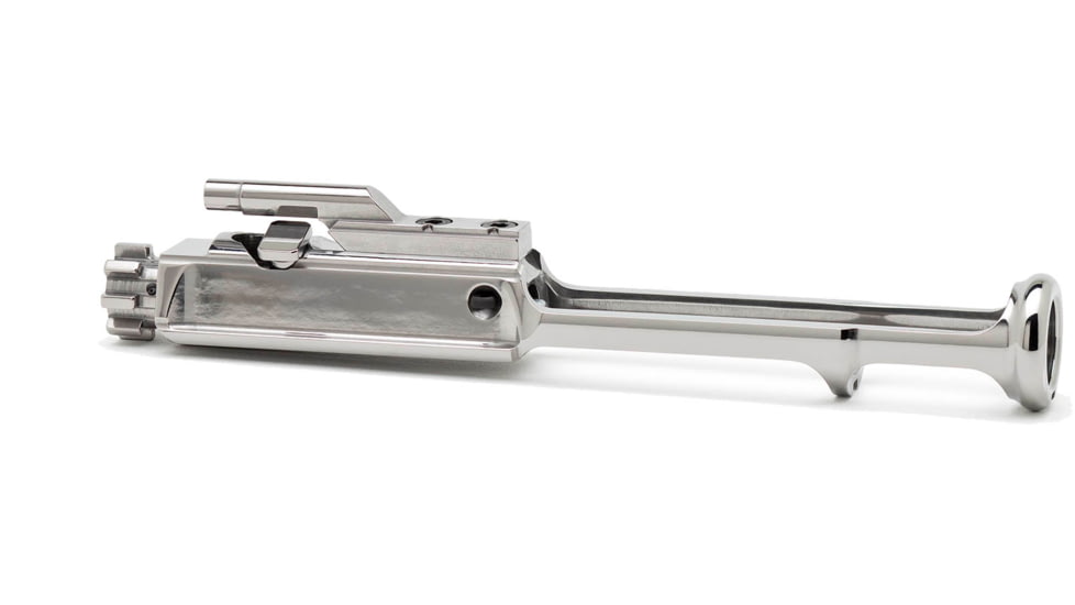 Cryptic .223 / 5.56 / .300 AAC Blackout Low Mass Steel Bolt Carrier Group BCG, Mystic Silver, CC-LMS-0103