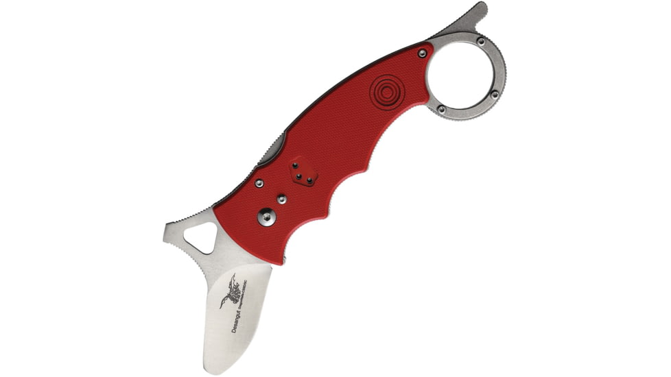 CSSD/SC Bram Frank Design Desangut Folding Knife, Red G10 handle, CSSD33