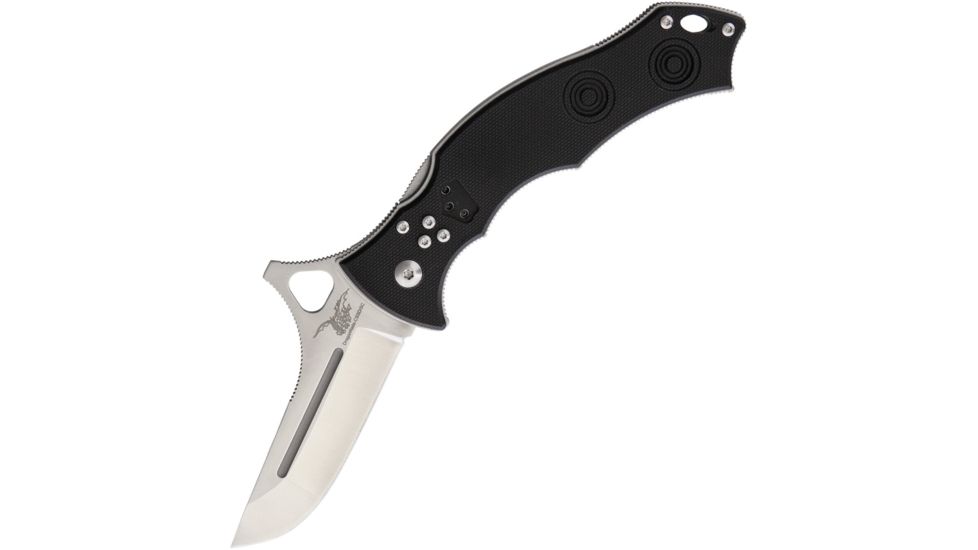 CSSD/SC Bram Frank Design LLC Katana Black Folding Knife,3in,8Cr13MoV Steel,Black,G10 Handle CSSD17