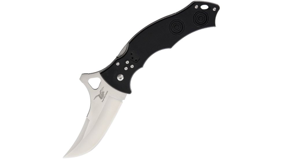 CSSD/SC Bram Frank Design LLC Persian Magnum Black Folding Knife,8Cr13MoV Steel,Black,G10 Handle CSSD18