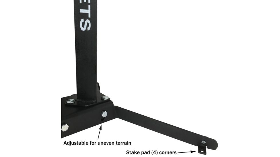 Challenge Targets Portable Texas Star Target - Round Plates, Black CT-PORTA-STAR-R6