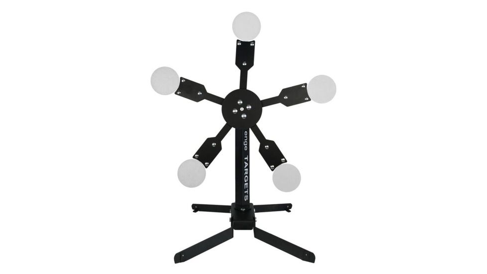 Challenge Targets Portable Texas Star Target - Round Plates, Black CT-PORTA-STAR-R6