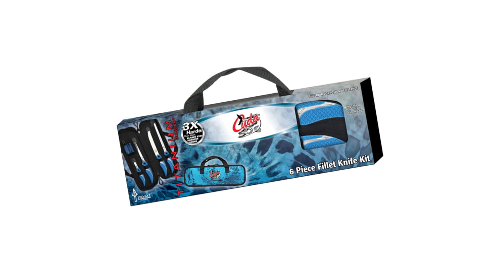 Cuda 6 pc Fillet Knife Set w/1 Heavy Duty Case 23015