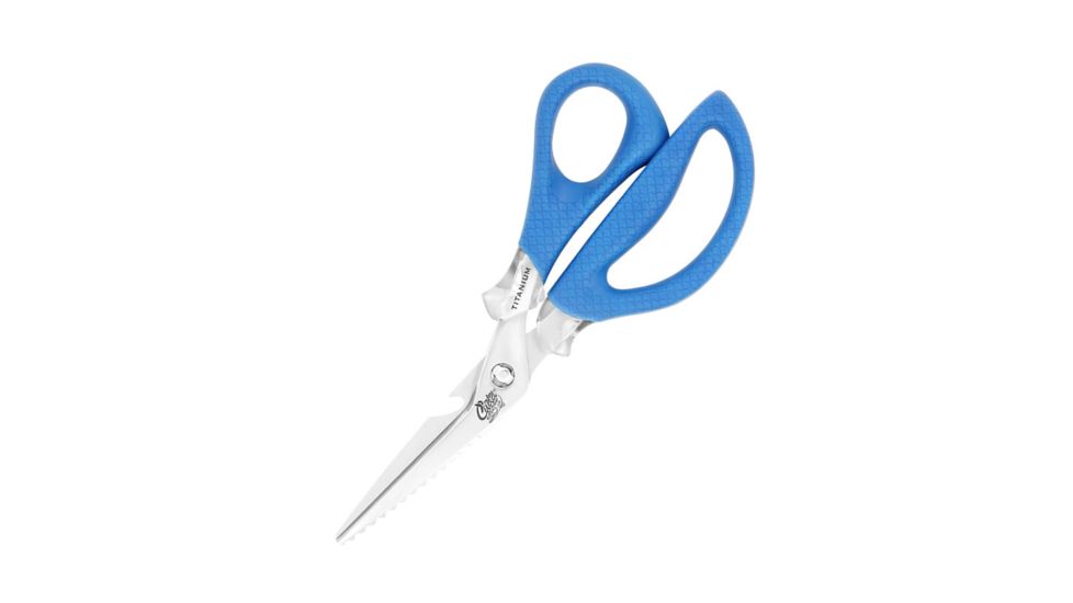 Cuda 8in Titanium Bonded Detachable Marine Shear, Titanium Bonded Blades,Integrated Fish Scaler And Bottle Opener, 18854