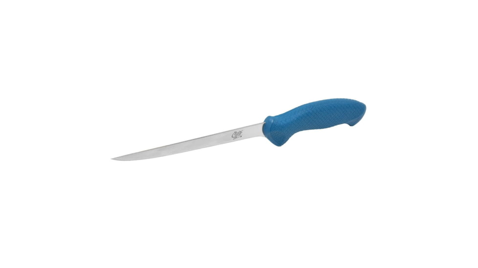 Cuda AquaTuff Fillet Knife with Blade Cover, Blue, 6in, 23045