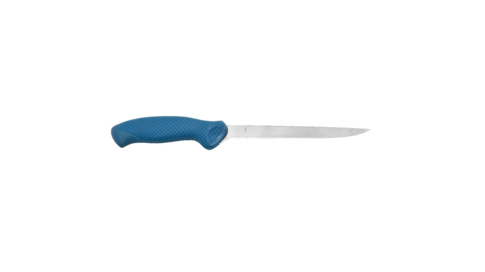 Cuda AquaTuff Fillet Knife with Blade Cover, Blue, 7in, 23064