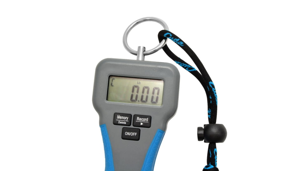 Cuda Digital Grip and Weigh with Lanyard, Blue/Grey, 13in, 23078
