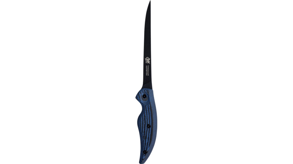 Cuda Knives Cuda 6 in Professional Fillet Fixed Blade Knife, 6in, Standard Edge, Black, 18125