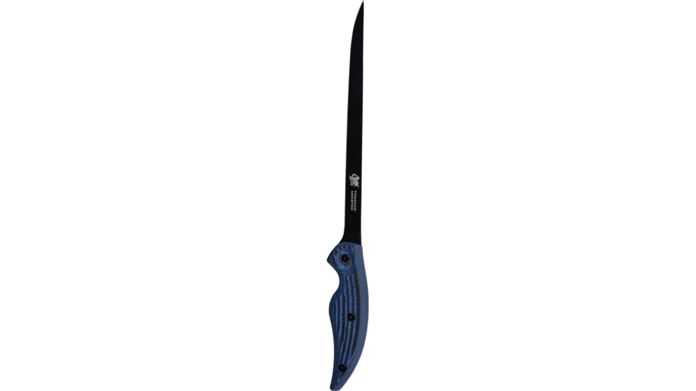Cuda Knives Cuda 9 in Professioanl Fillet Fixed Blade Knife, 9in, Standard Edge, Black, 18127