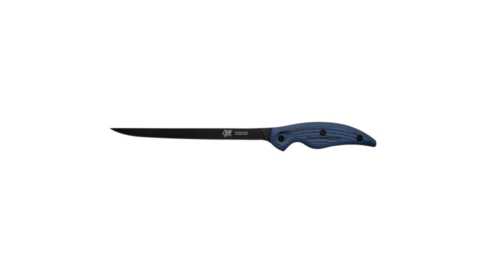 Cuda Knives Cuda 9 in Professioanl Fillet Fixed Blade Knife, 9in, Standard Edge, Black, 18127