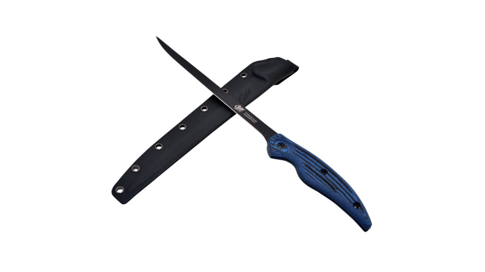 Cuda Knives Cuda 9 in Professioanl Fillet Fixed Blade Knife, 9in, Standard Edge, Black, 18127