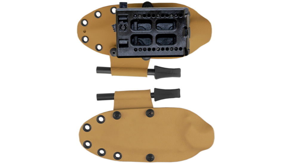 Cudeman 124 Quality Fixed Blade Knife, 12 cm, Bohler N-695 Steel, Brown Micarta w/ Black Liners, Kydex Sheath, 124-XK