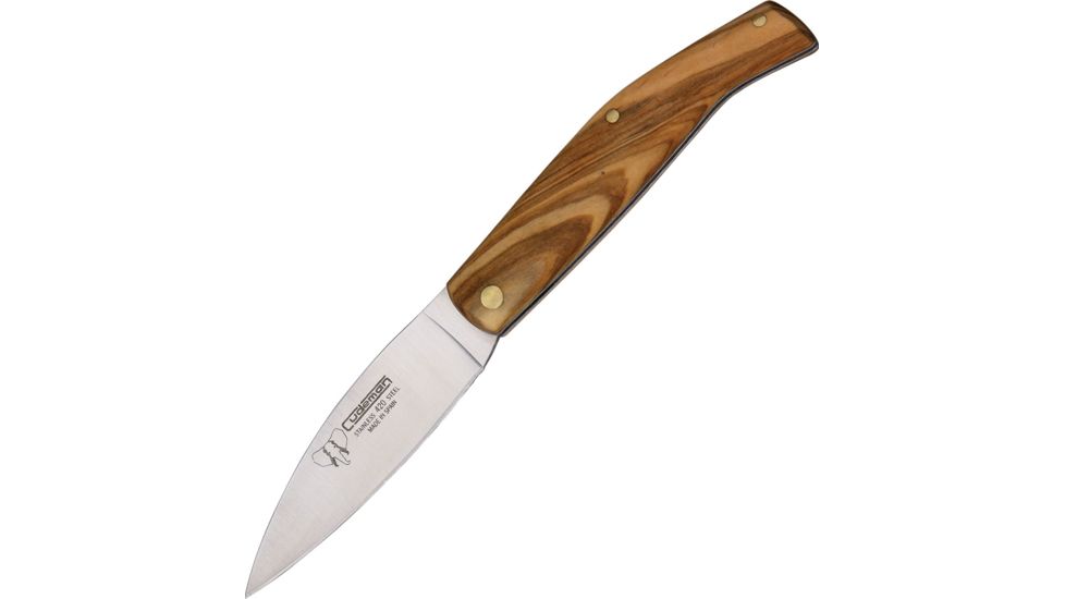 Cudeman Small Folder Olive Wood Knife CUD445L