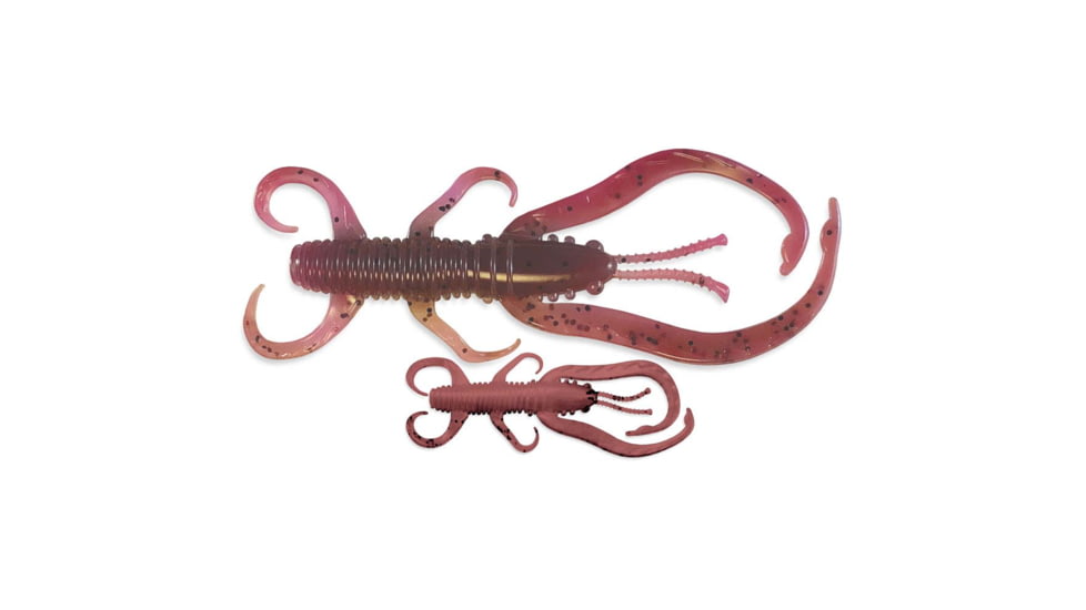 Culprit Flutter Craw, 4in, 8 Pack, Carolina Clay, FC408-296