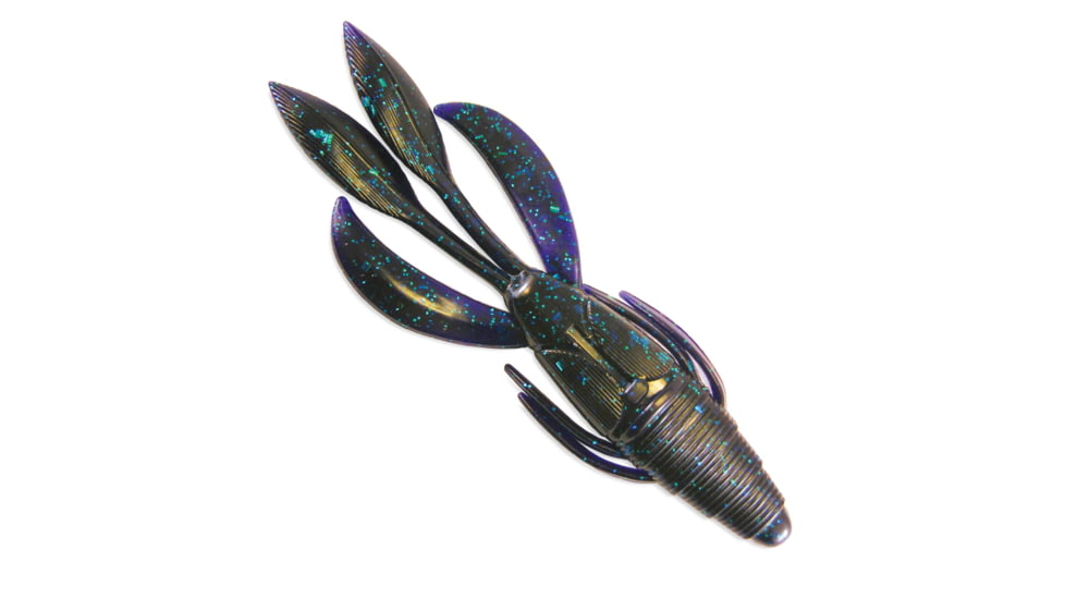 Culprit Flutter Craw, 4in, 6 Pack, June Bug, IB408-48