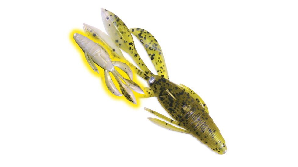 Culprit Flutter Craw, 4in, 6 Pack, Molting Craw, IB406-236