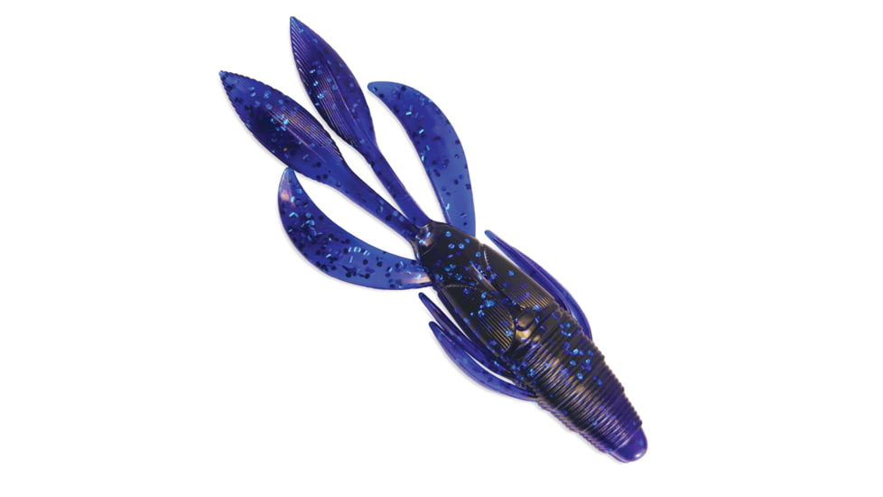 Culprit Flutter Craw, 4in, 6 Pack, Sapphire Blue, IB406-168