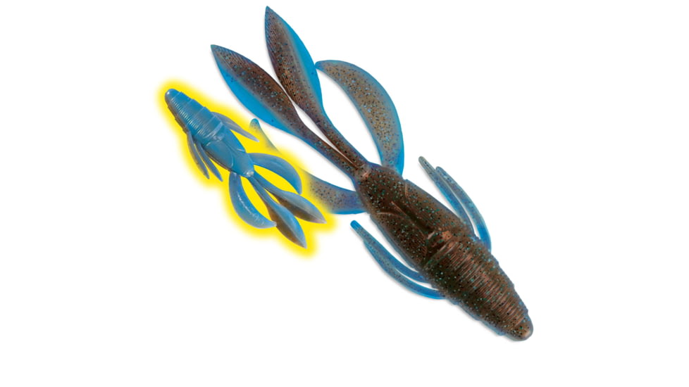 Culprit Flutter Craw, 4in, 6 Pack, WitchS Brew, IB406-110