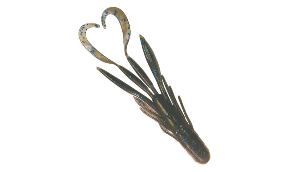 Culprit Incredi-Craw, 4 in, 6 Pack, Black Blue Flake, IC406-213